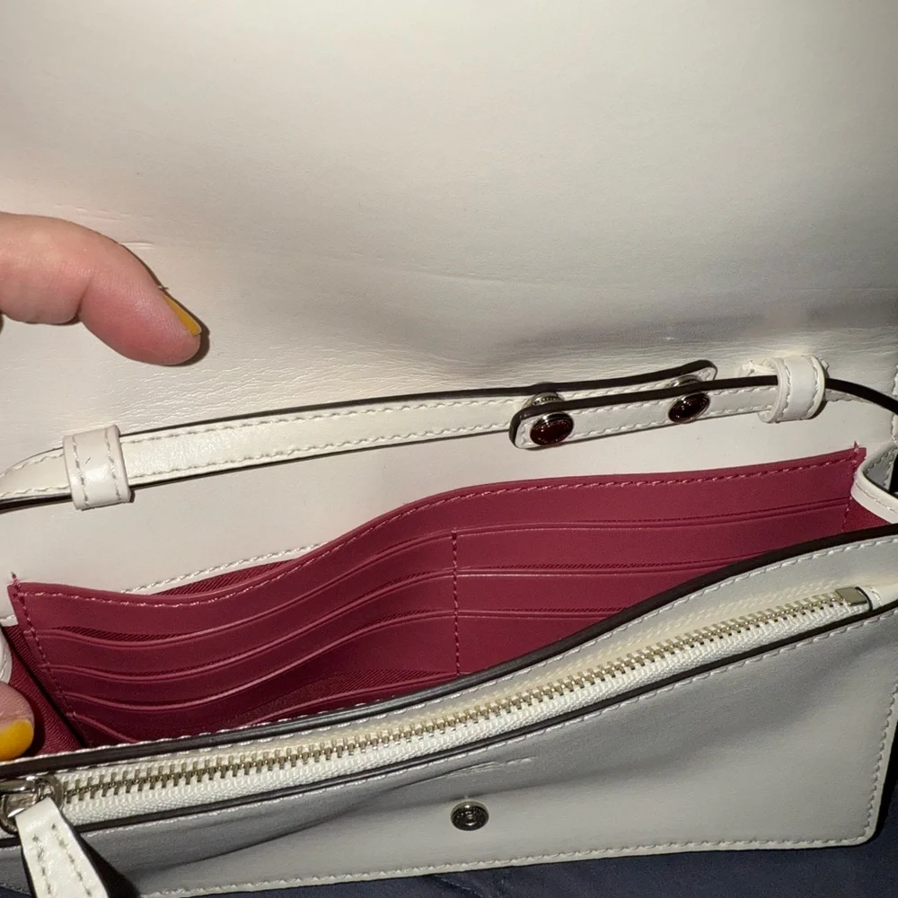 Coach Cream and Pink Floral Clutch - Picture 2 of 5